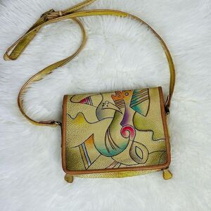 Artistic Yellow Crossbody vintage Bag